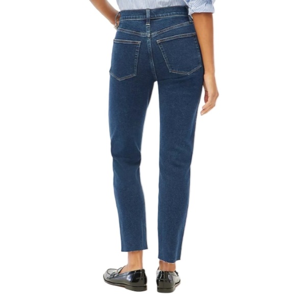 J. Crew Factory Classic Vintage High Rise Straight Leg Blue Denim Jeans Size 28 - Picture 2 of 13